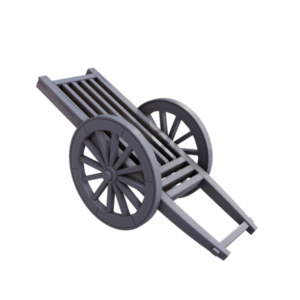 3D Alien Worlds hand cart